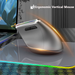 JOMAA Ergonomic RGB Wireless Vertical 2.4G USB Optical Rechargeable Bluetooth Mouse For Desktop/Laptop/PC_voghion.com