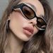 LazyZoom European American Retro Cat Eye Color Matching Men's And Women's Round Slimming Hip-hop Disco Catwalk Sunglasses Concave_voghion.com