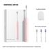 Sonic Electric Toothbrush – 5 Modes, 40,000 RPM, IPX7 Waterproof, UV Sanitizer & Soft Bristles (White/Blue/Pink, 3 Brush Heads Included)_voghion.com