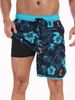 Men's Clothing Men's Shorts Men's Quick Drying Swimming Trunks Fashionable Loose Beach Shorts Multi Pocket Printed Design Beach Shorts_voghion.com