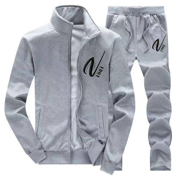 Tweedelige set met casual print voor heren_voghion.com