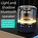Altoparlante piccolo subwoofer con luce colorata in vetro trasparente con intelligenza artificiale, Bluetooth, computer desktop portatile wireless_voghion.com