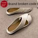 2024 Trendy Export Exportiert Nach Italien Sommer Neue Ankunft Slip-on Lofter Flats frauen Halb Hausschuhe_voghion.com