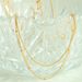 Collier ras du cou double couche en acier inoxydable 2024 pour femme_voghion.com