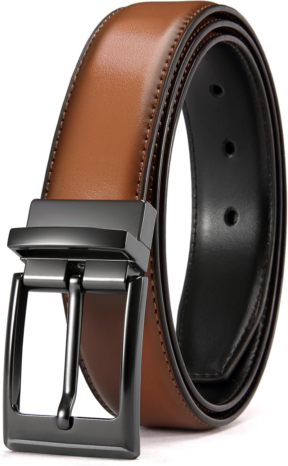 Leder, Ledergürtel Herren Wendegürtel 32mm In Braun Schwarz, Männer Gürtel Für Anzug Business Und Jeans_voghion.com