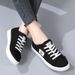 Autumn New Canvas Small White Student Flat Bottom Sports Board Shoes, Fashionable and Versatile Soft Sole Large Size_voghion.com