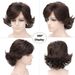 Synthetic Clip-in Men's Wigs Brown Side Parted Short Curly Hair Reverse Curling Wig Set Fashion Men's Wig_voghion.com