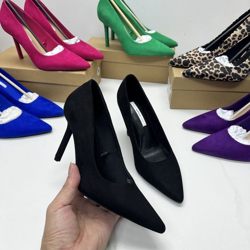 Damenschuhe Original bequeme Damenschuhe mit hohen Absätzen 10 cm spitze Damenschuhe_voghion.com