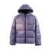 Unisex Winter Trekking Jacket – Hooded Polyester Puffer Coat With Multi-Pockets, Water-Resistant & Lightweight For Hiking/City Wear_voghion.com