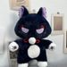 Black Scaramouche Cat Game Genshin Impact Fluffy Wanderer Pet Plush Toys Cosplay Doll Soft Stuffed Pillow Gift For Kids_voghion.com