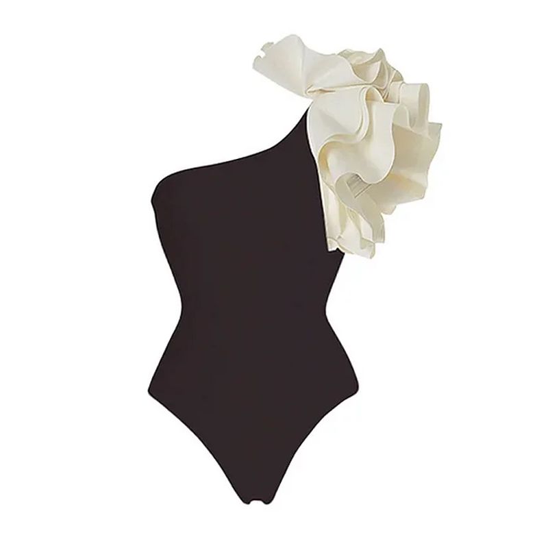 Traje de baño de cintura alta a la moda para mujer._voghion.com