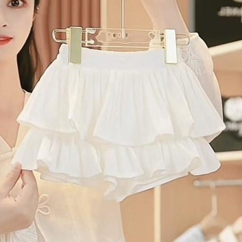 Mãe e filhos meninas terno de verão 2024 novo estilo bebê menina elegante colete de malha saia de bolo elegante casual terno de duas peças moderno_voghion.com