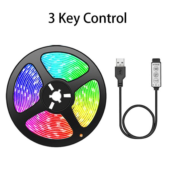 5V USB Bluetooth RGB LED Strip Lights With APP Control, 5050 SMD, 18 LEDs/M, DIY Flexible Light Strips For Home Decoration, TV Backlight_voghion.com