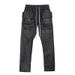 Men’s Clothing Dark RO Coated Waxed Double Ring CARGO Loose Overalls Casual Pants_voghion.com