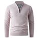 Britischer Herren-Strickpullover – Pullover mit halbem Reißverschluss, lockerer Passform, warm und stylisch – Modetrends_voghion.com