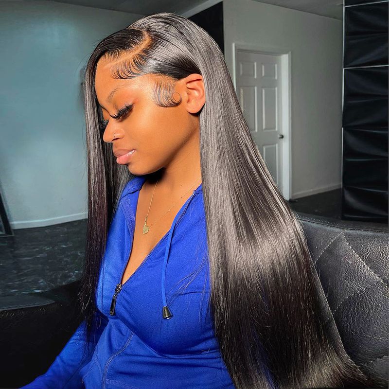 vendita calda dritto anteriore a buon mercato Glueless capelli umani 13X6 HD parrucca frontale in pizzo 4X4 6X6 parrucche di chiusura per le donne in vendita liquidazione_voghion.com