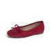 Widened And Enlarged Large Size Flat Soled Shallow Mouth Single Shoes For Women In Spring And Autumn Wide Fat Feet Grandma Shoes Color Matching_voghion.com