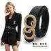 Novo cinto feminino com fivela de cobra, decoração personalizada, cinto elegante e versátil, cinto de terno europeu e americano_voghion.com