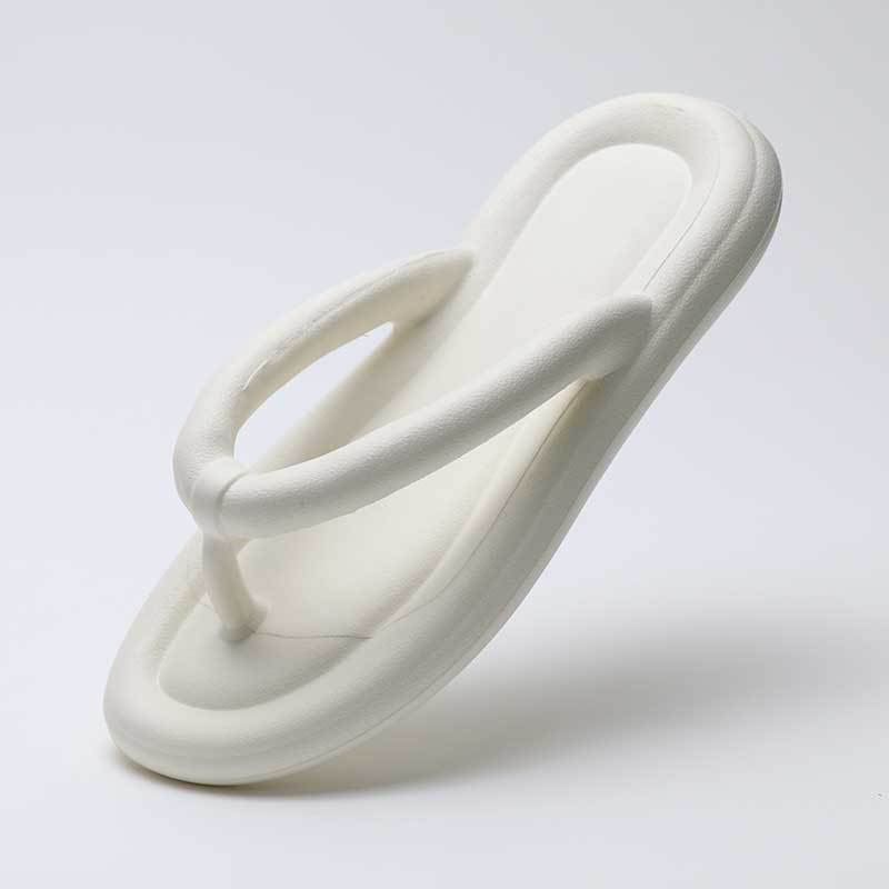 Women Wearing Flip Flops For Spring/summer 2025, Fashionable And Casual Couple, Thick Soles With A Feeling Of Stepping_voghion.com