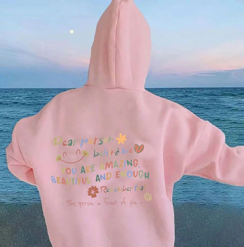 Women's Clothing Dear Person Behind Me hooded sweatshirt, motivational gift, mental health shirt_voghion.com