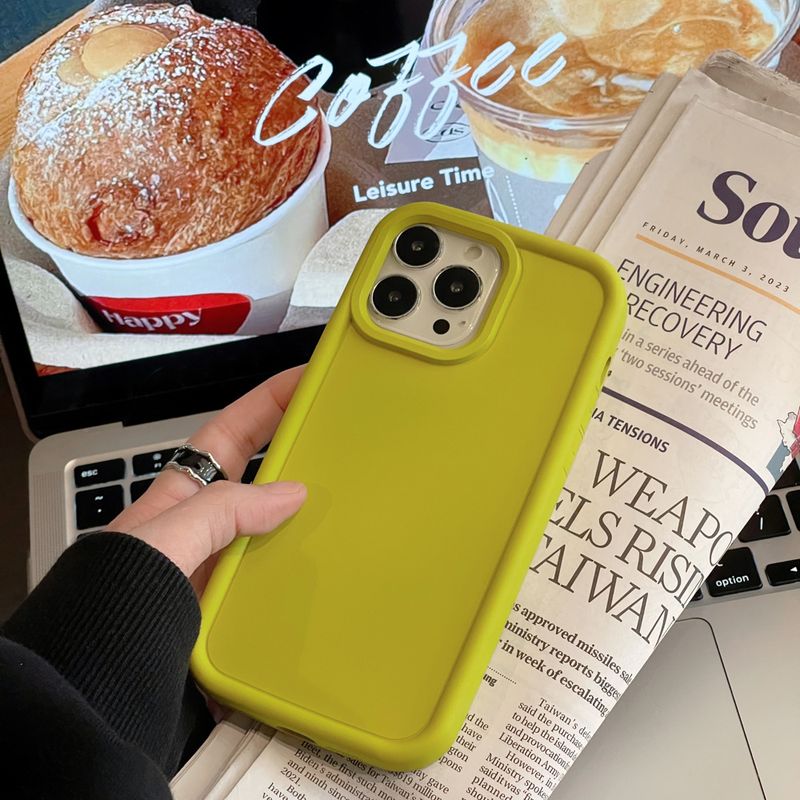 Matte skin feel 15 Apple 14 Promax all-inclusive solid color iphone 13 mobile phone case suitable for 12 couples 11 soft XR_voghion.com