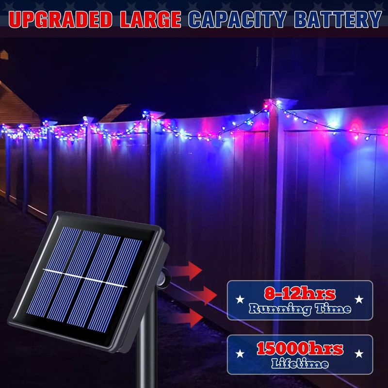 Christmas lighting Outdoor LED Solar Light String Christmas Holiday Garden Decoration Starry Lights_voghion.com