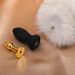 LuvBox Coda di Volpe Plug Anale Staccabile Vera Pelliccia Mini Piccola Taglia Perline di Metallo per Adulti Abbigliamento Erotico per Donne_voghion.com