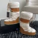 Μπότα σχεδιαστών Snow Moonboots Γυναικεία ανδρικά μακρύ φεγγάρι μαλλί αστράγαλο Μπότα μαύρο παπούτσι σουέτ Γούνα Μίνι μποτάκια Γούνινο ψηλό μπούτι_voghion.com