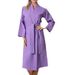 Waffle Soft Knit Lightweight Kimono Bathrobe Women's Soft_voghion.com