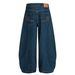 G6875 American Trendy Neutral Street Retro Nostalgic Blue Design Loose Men's Washed Scimitar Jeans_voghion.com