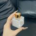 Elegant Square Glass Aroma Diffuser Bottle With Crystal-Embellished Lid – Refillable Essential Oil Container For Home, Office & Car_voghion.com