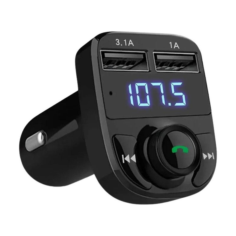 Auto bezvadu Bluetooth FM raidītājs MP3 atskaņotājs USB automašīnas lādētāja adapteris_voghion.com