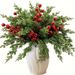 13pcs Christmas Artificial Pine Branches Norfolk Evergreen Leaf Stems For DIY Wreaths Home Decor PS Material Winter Greenery136_voghion.com