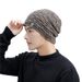 Hat versatile plush sweater autumn winter men's trendy cycling windproof and warm knitted with added label skiing hat_voghion.com