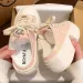 2024 Summer Sneakers Women's Slippers And Quality New Ladies Sandals Sports Slides With Bow Height Shoes Round Toe_voghion.com