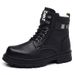 Herren Leder Trend Baumwollschuhe Winter plus Fleece warme Wollarbeitsstiefel High Top Herren Schneestiefel_voghion.com