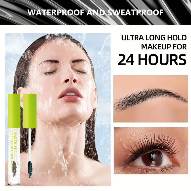 Máscara de pestañas de larga duración, resistente al agua, transparente, gel moldeador de cejas, secado rápido, crema teñida tridimensional para cejas, cepillo para cejas_voghion.com