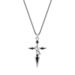 Cross Necklace With Ring, Titanium Steel, No Fading, Simple, Trendy, Hip Hop, Versatile, Autumn And Winter, Long Sweater Chain_voghion.com