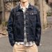 Herrenbekleidung Jeansjacke Mantel Herren gewaschene Arbeitskleidung Herren dunkelblaue Jungen Denim-Kleidung_voghion.com