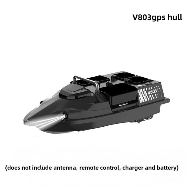 V803GPS New Model Remote Control Boat Electric Four Bait Compartments Dual Antenna 200 Fishing Points With Fish Finder_voghion.com