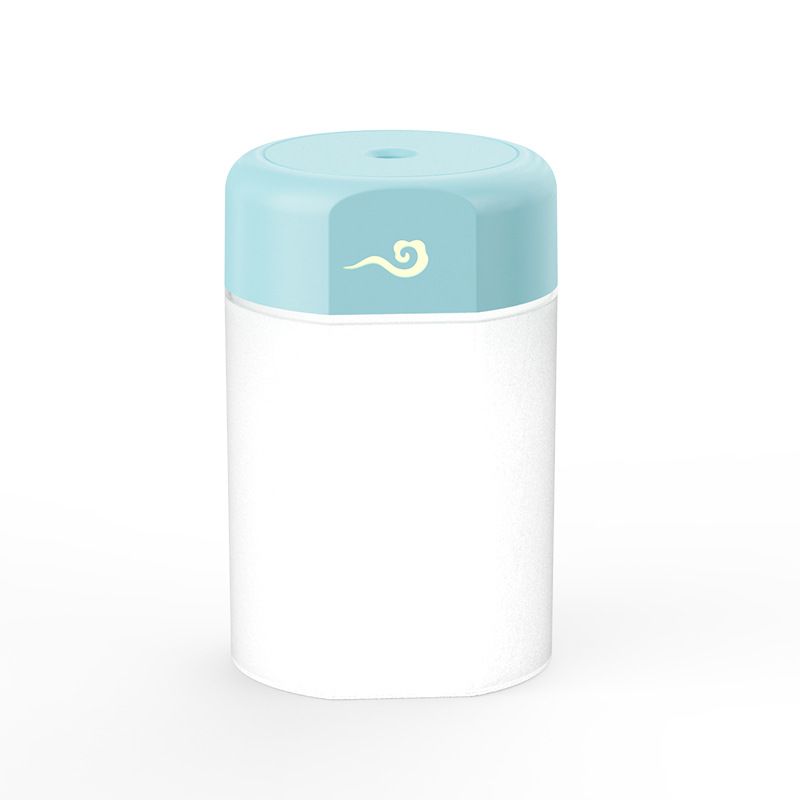 Umidificatore USB ultra silenzioso con diffusore di oli essenziali e luce d'atmosfera per casa, ufficio e auto - Compatto e portatile, serbatoio da 0,5 l, funzionamento silenzioso a 36 dB_voghion.com