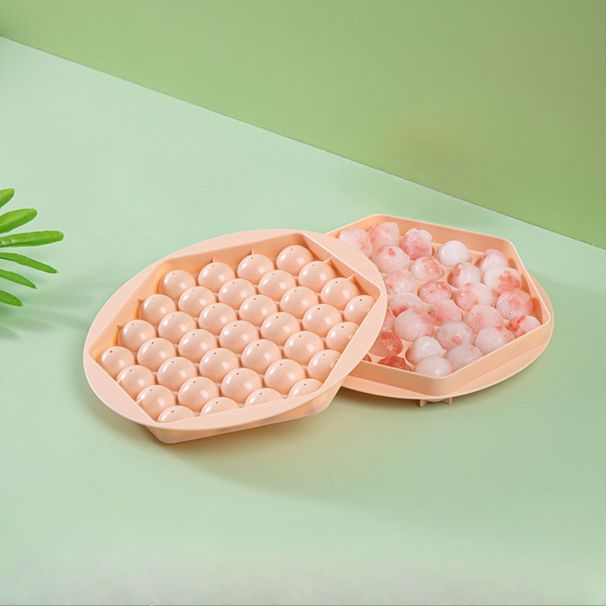 4 Stück runde Eiswürfel mit 37 Fächern und Deckel, Eisformen für Getränke, antihaftbeschichtet, schnell lösbar, langlebig und leicht zu reinigen, für gekühlte Getränke_voghion.com