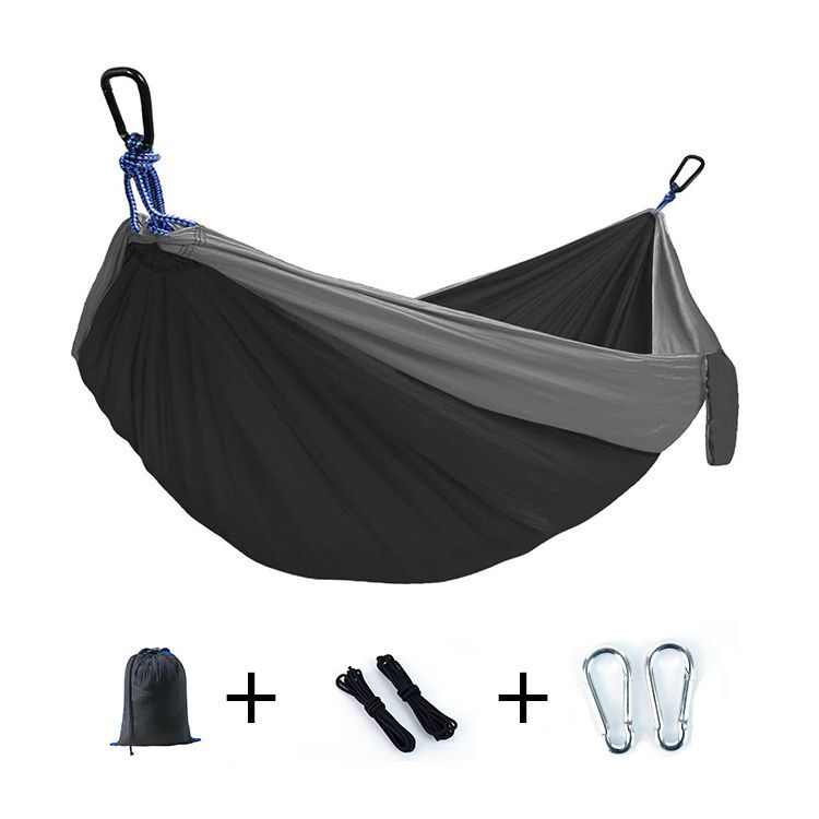 Amaca da campeggio doppia, singola, 210T, in nylon, per esterni, in tessuto paracadute_voghion.com