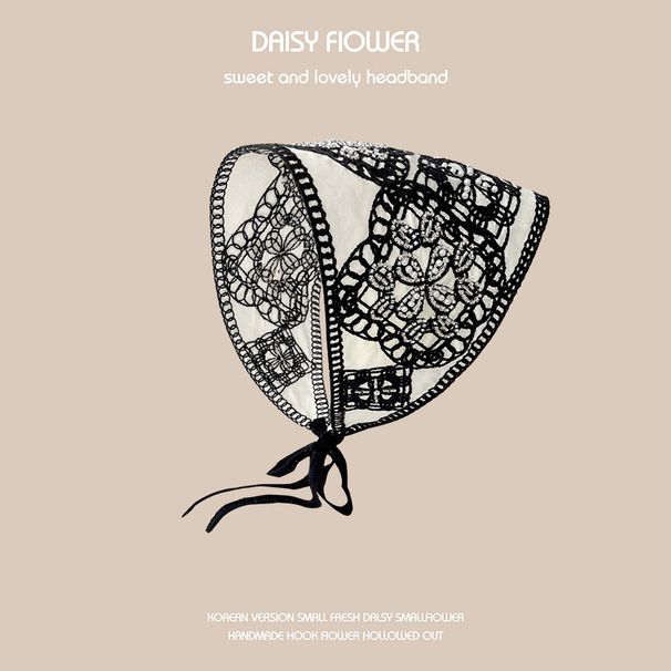 Cachecol triangular de crochê - Bandana de cabelo fofa e estilosa feita à mão para viagens na primavera e no verão_voghion.com