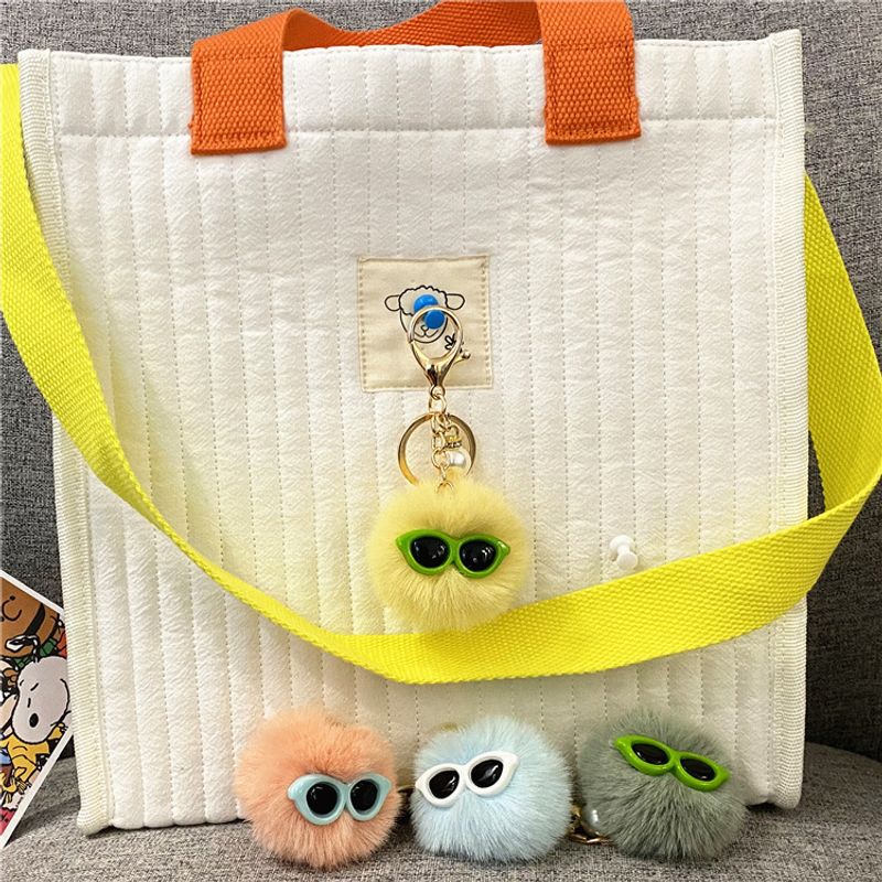 Portachiavi con ciondolo per borsa, brutto e carino, in peluche, piccolo mostro, ciondolo per borsa, bambola con palla di pelo di perle, portachiavi per auto, piccolo regalo_voghion.com