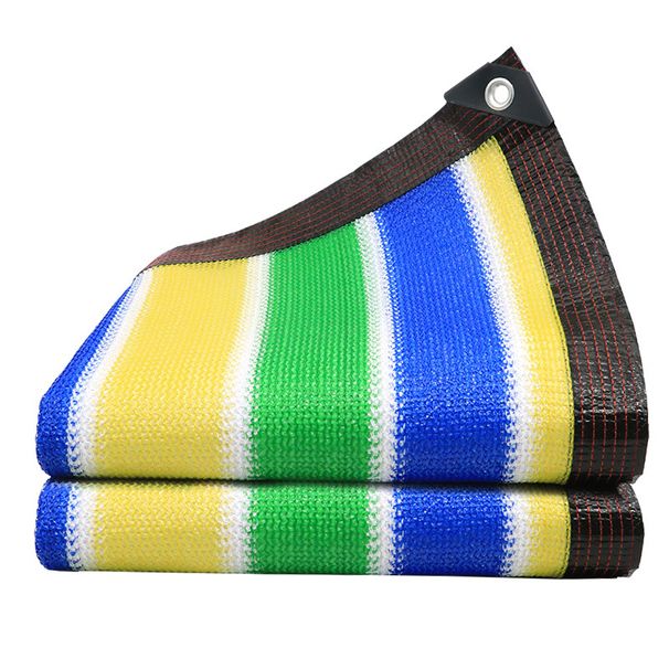 1PC Piante Copertura solare Striscia colorata Giardino Riparo solare Protezione UV Parasole Reti Ombreggiante Baldacchino Ombra Maglia Ombreggiante Tenda da sole_voghion.com