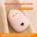 USB Rechargeable Hand Warmer – Cute Penguin Design, Portable Heating For Winter, 500mAh Built-in Battery (Pink/Beige)_voghion.com