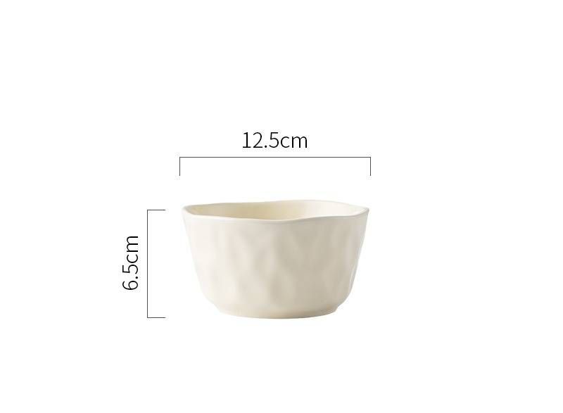 Cream Aesthetic Ceramic Tableware Set – 8 Inch Modern Dinner Plates, Bowls & Serving Dishes In Matcha Green & Beige, Microwave Safe_voghion.com