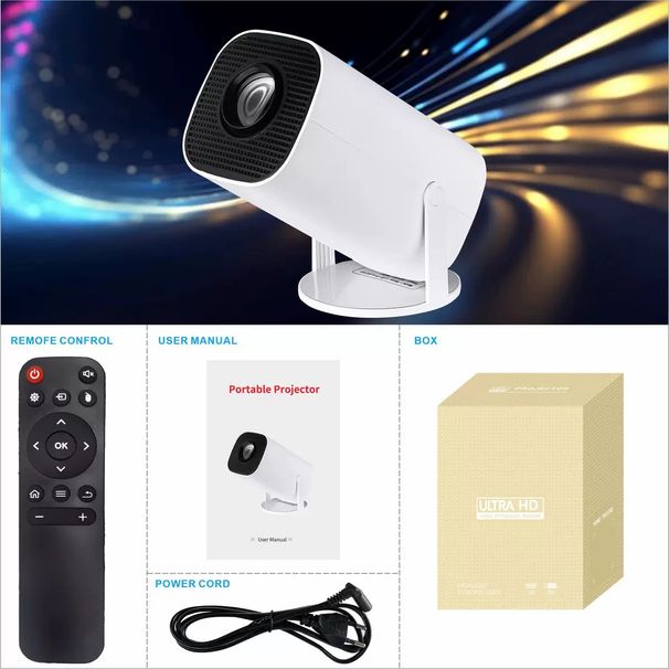 P30 PRO Smart Mini Android 11 WiFi6 Support 4K 1080P BT5.0 1280*720P Home Cinema Portable Projector_voghion.com