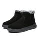 Snow Boots Men's 2025 Winter Velvet Thickened Thermal Cotton Shoes Korean Version Zipper Boots Men's Shoes_voghion.com